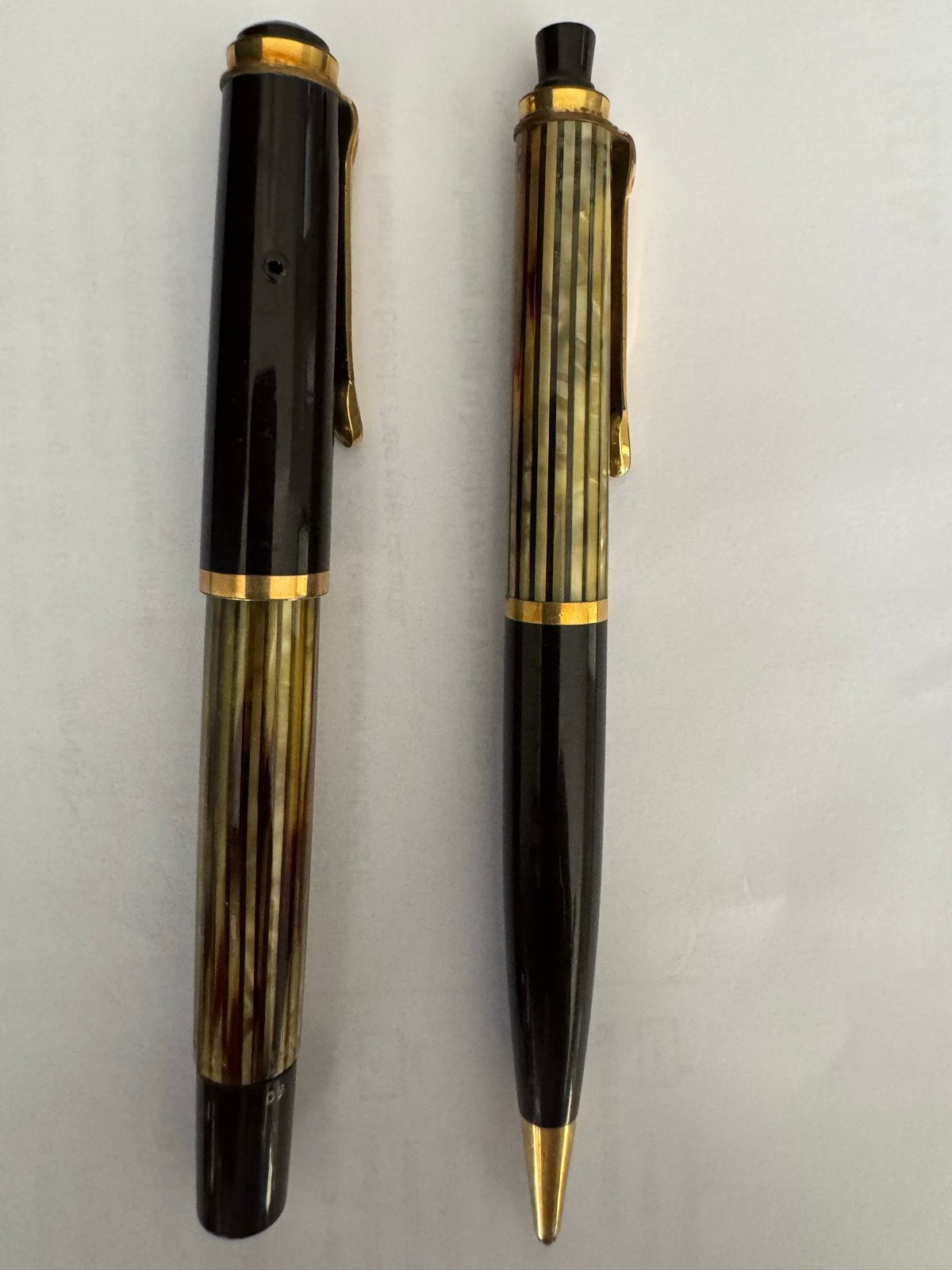 Pelikan schildpadlook vulpotlood en vulpen 14 karaat, Gebruikt, Pelikan, Verzenden, Pelikan
