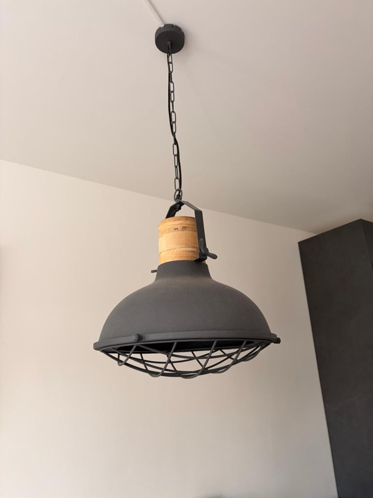 Brilliant hanglamp Emma grijs Ø47 cm, Ophalen, Zo goed als nieuw, Metaal, 50 tot 75 cm
