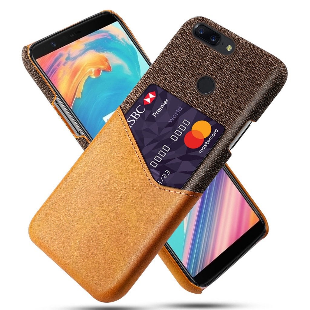 Hybride Back Cover voor OnePlus 5T _ Bruin, Verzenden, Nieuw