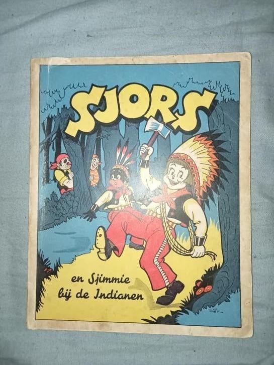 Sjors en Sjimmie bij de Indianen - Oud stripboek, Boeken, Eén stripboek, Ophalen of Verzenden, Gelezen, Frans Piët