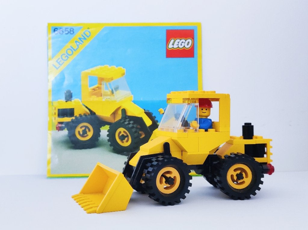 LEGO System Classic Town Construction nr. 6658 Bulldozer, Gebruikt, Lego, Ophalen of Verzenden, Inclusief minifiguren