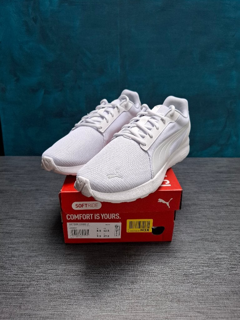 Puma Softride Cosmic LT White Sneakers, Puma, Wit, Nieuw, Ophalen of Verzenden