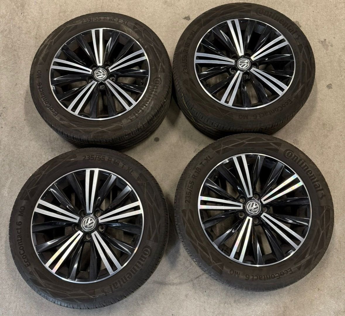 18 inch set velgen + zomerbanden  tiguan Nizza 5NA601025C, 18 inch, Gebruikt, -, -