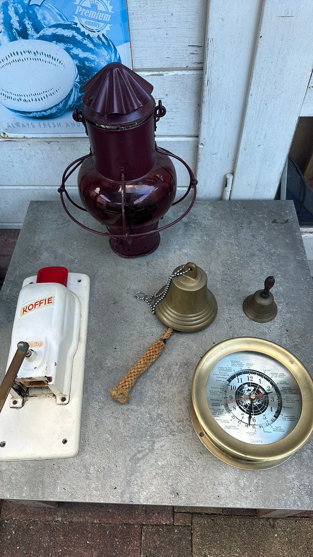 Diverse nautische items, Ophalen of Verzenden, Koper