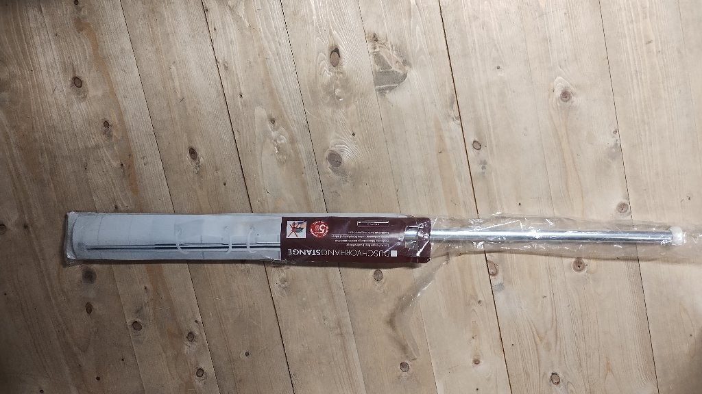 Douchegordijnstang, Huis en Inrichting, Badkamer | Badtextiel en Accessoires, Ophalen, Zo goed als nieuw, Grijs, Douche-accessoire