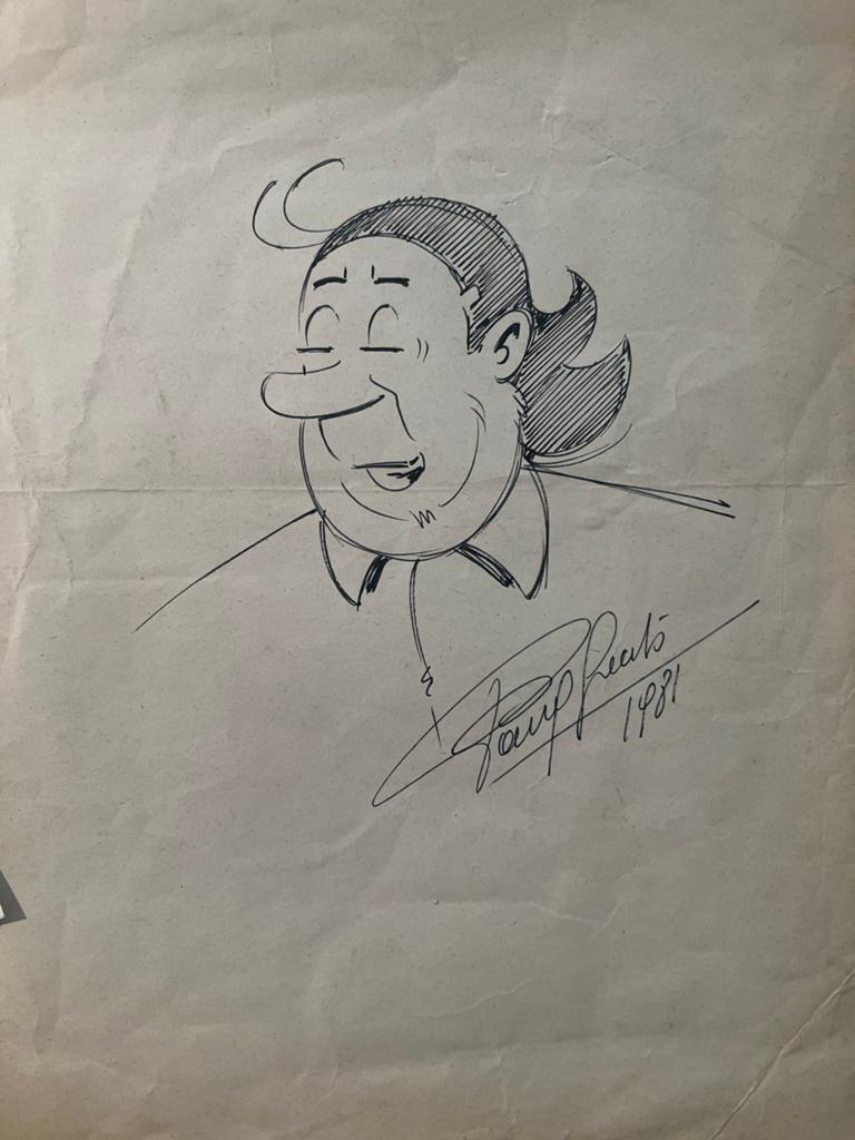 Vintage striptekening van   Paul Geert uit 1981, Antiek en Kunst, Ophalen of Verzenden
