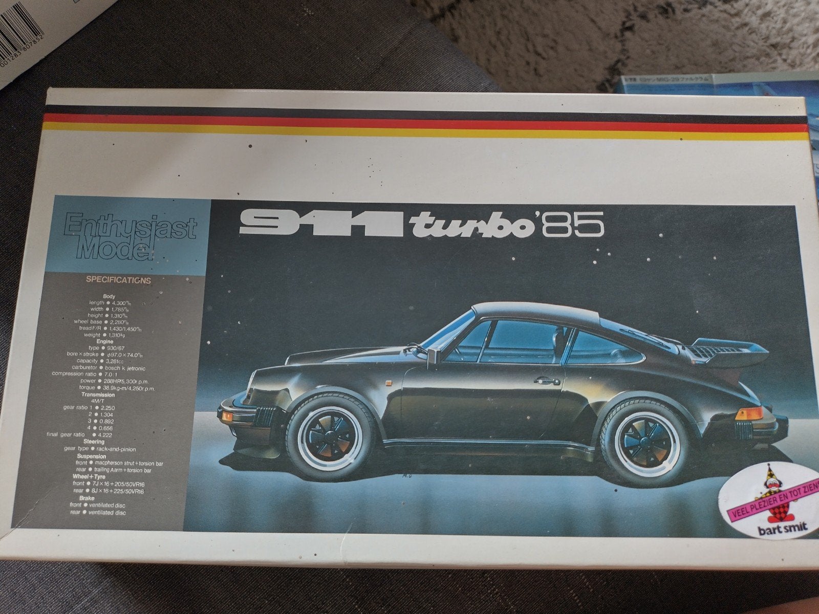 Modelbouwdoos Fujimi 911 Turbo '85, Ophalen of Verzenden, Zo goed als nieuw, Groter dan 1:32, Auto