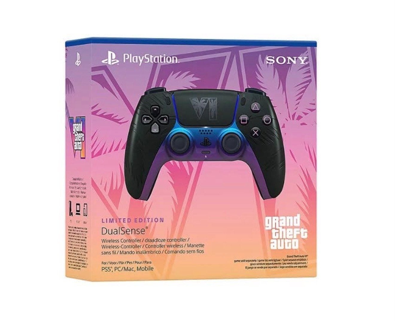 Sony Ps5 Controller GTA VI Vice City stijl Limited Edition, Ophalen, Zo goed als nieuw, Controller