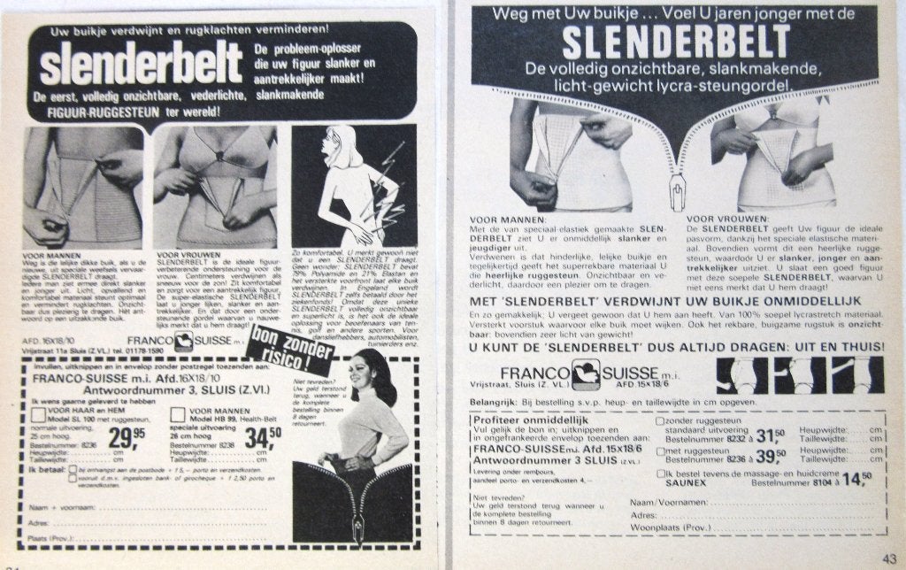 35+ vintage advertenties reclames afvallen 1975-76 dieet, Ophalen of Verzenden, Gebruikt, Overige typen
