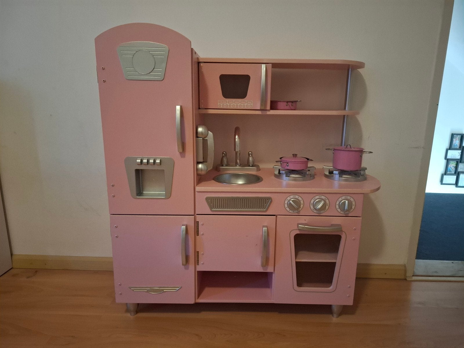 Nette speelkeuken met extra's, Ophalen, Gebruikt, Hout, Speelkeuken
