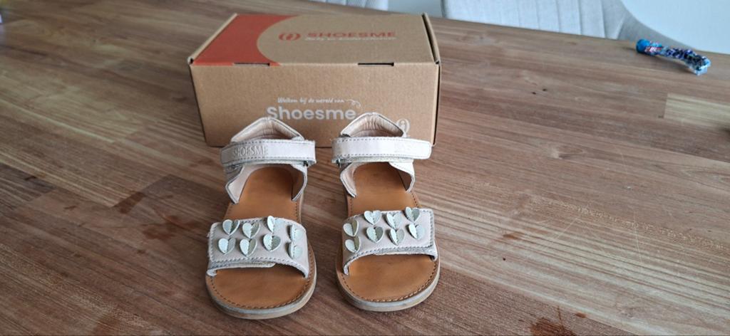Shoesme meisjes sandalen met hartjes, maat 28, weinig gedrag, Gebruikt, Meisje, Schoenen, Ophalen of Verzenden