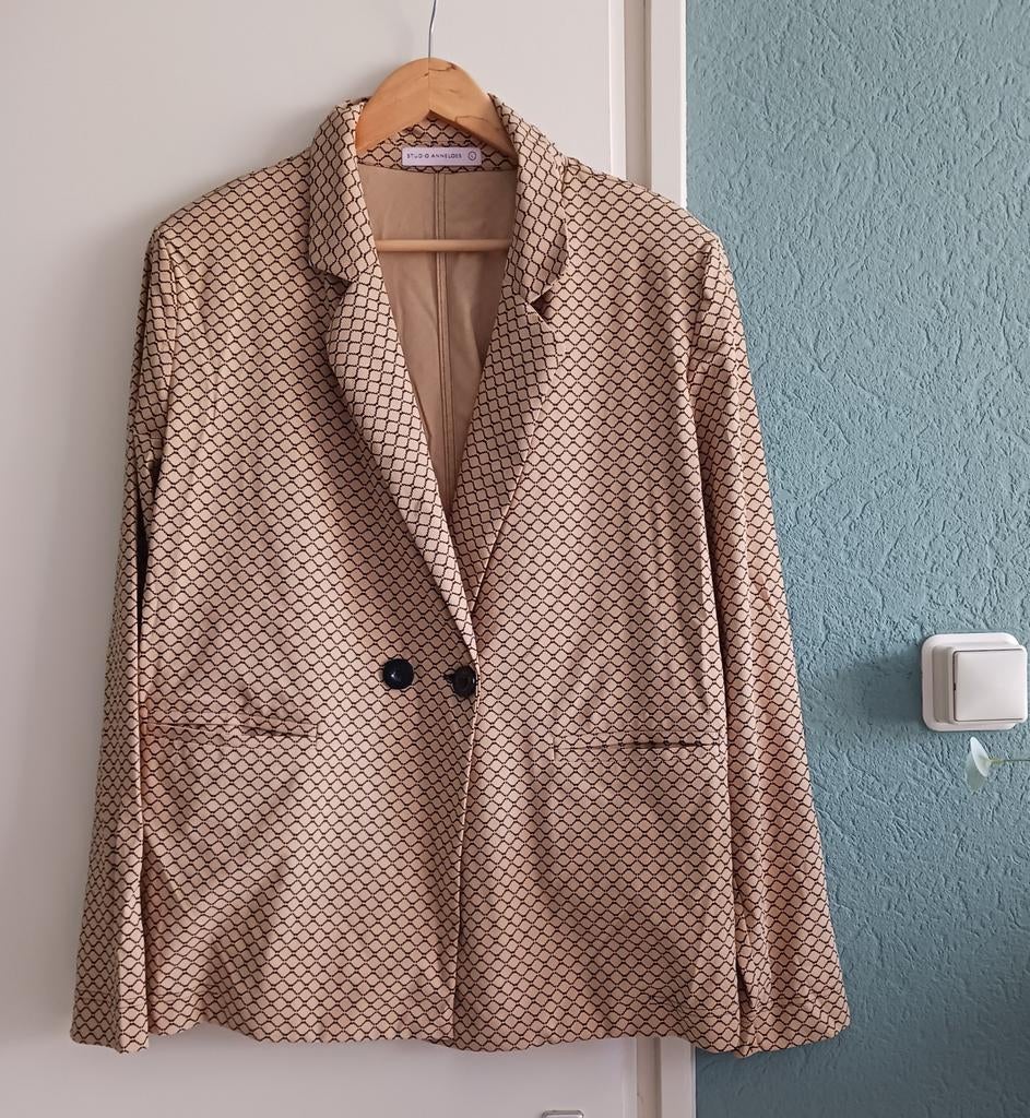 Blazer Studio Anneloes, L, Studio Anneloes, Beige, Maat 42/44 (L), Ophalen of Verzenden