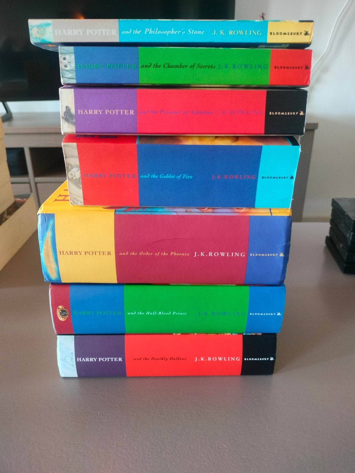 Harry Potter complete serie (Engels) - Hardcover & Paperback, Ophalen of Verzenden, Gebruikt, Boek of Poster