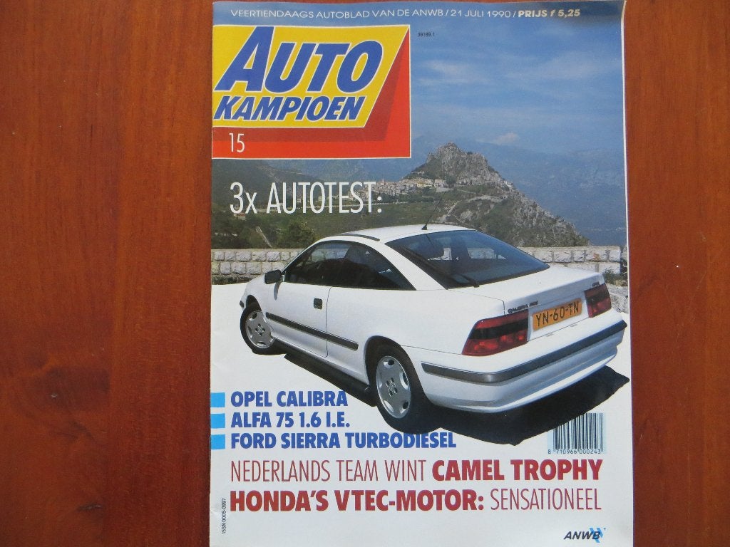 Autokampioen 15 1990 Opel Calibra, Alfa Romeo 75 Ford Sierra, Ophalen of Verzenden, Nieuw, Alfa Romeo