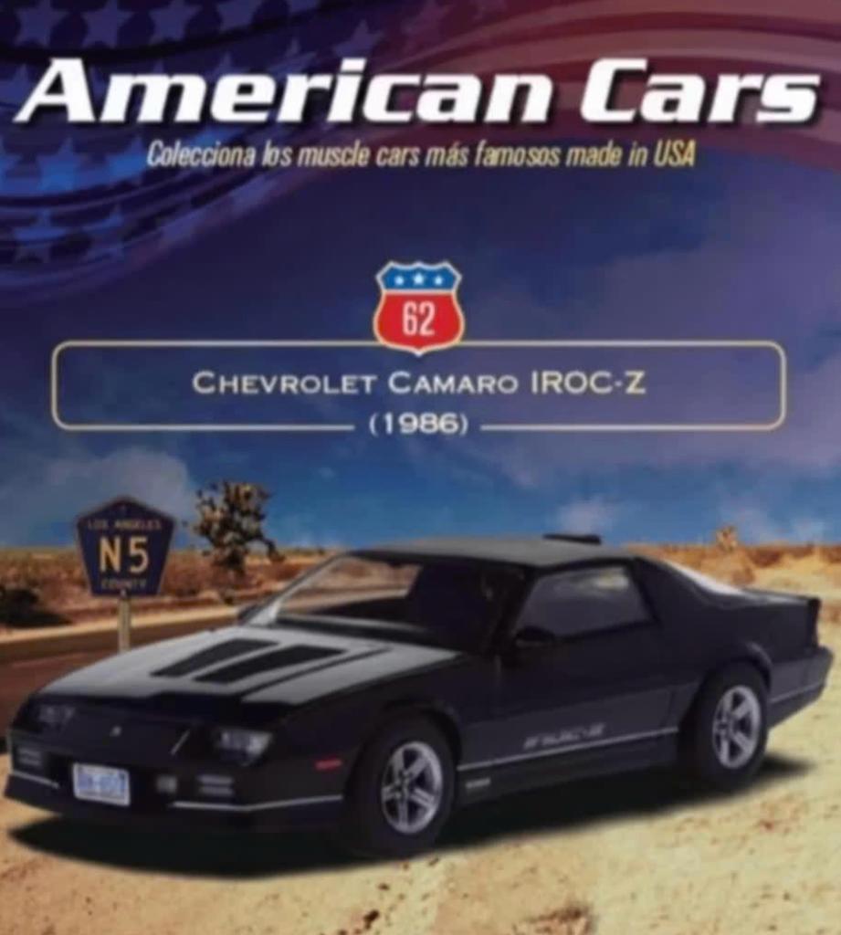 Chevrolet Camaro IROC-Z 1986 schaal 1/43 American cars # 62, Verzenden, Nieuw, Auto, Overige merken