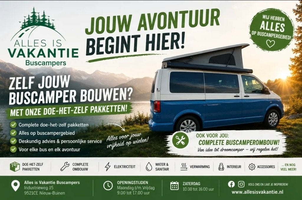 Alles is Vakantie Buscampers Alles voor jouw buscamper!, Ophalen, Nieuw