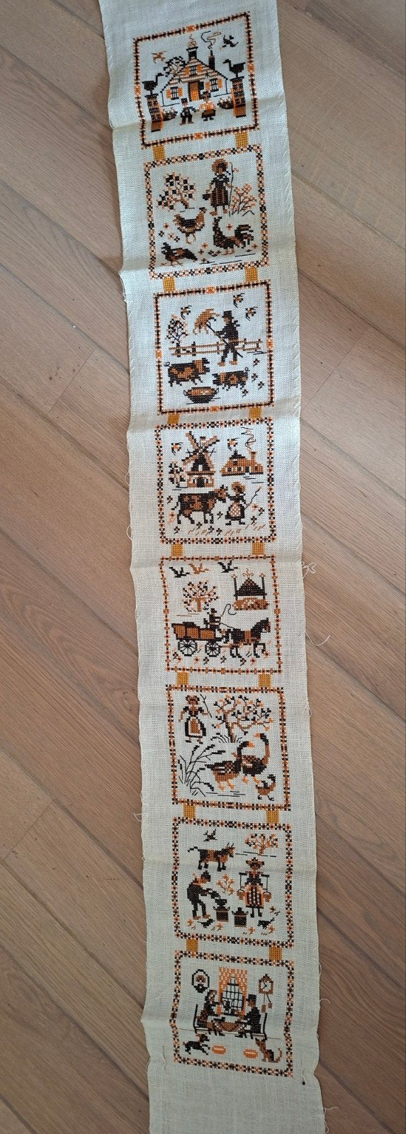 Schellenkoord boerderij, Ophalen of Verzenden, Nieuw, Handborduren, Borduurpakket