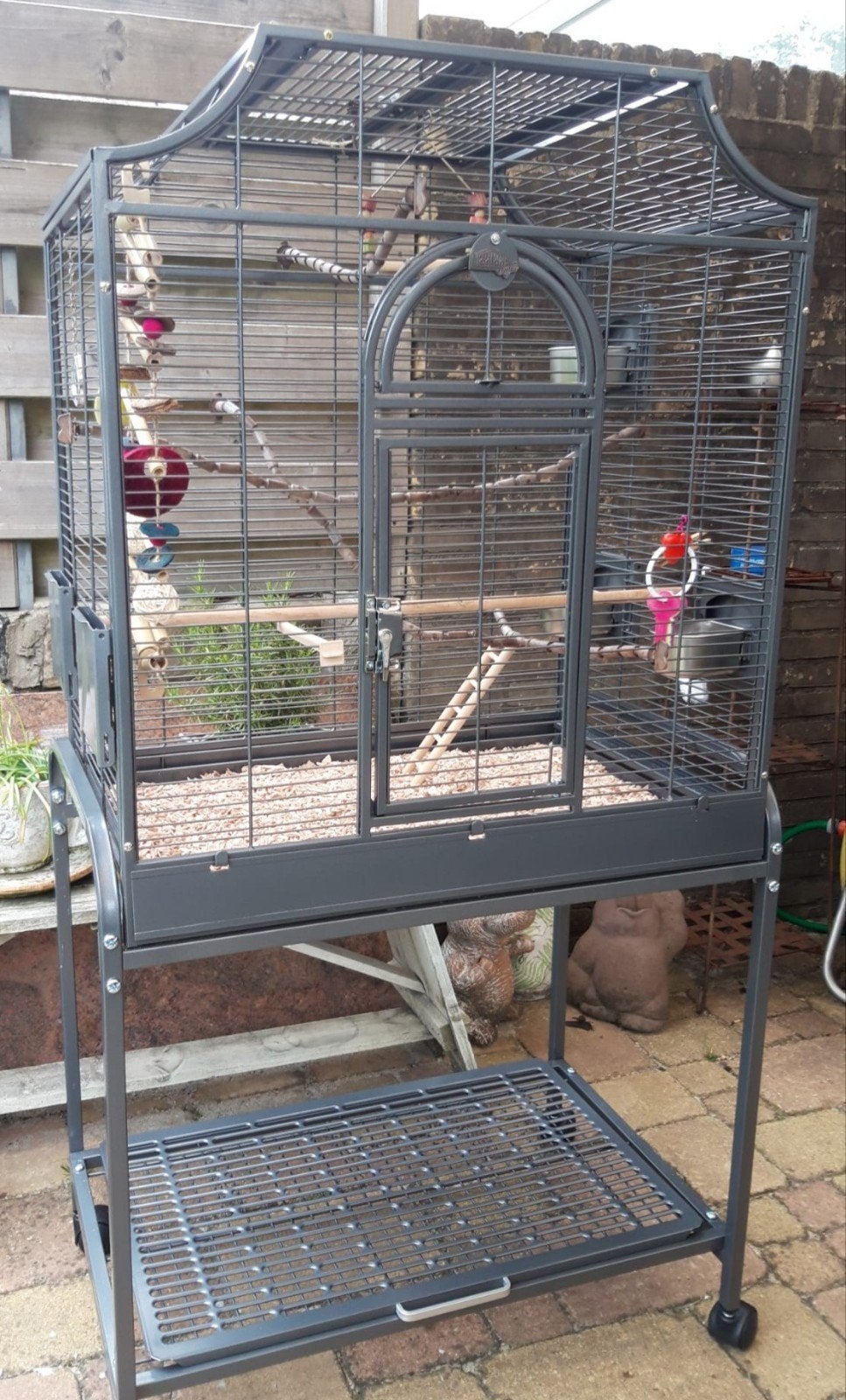 Luxe vogelkooi Montana Madeira tka, Dieren en Toebehoren, Ophalen, Zo goed als nieuw, Metaal, Vogelkooi