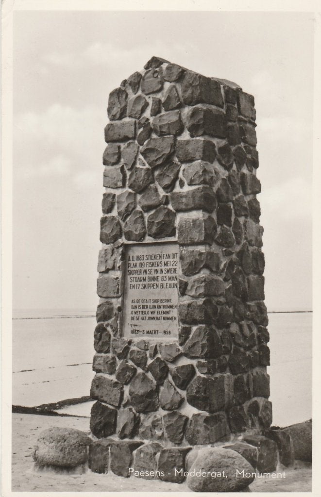 moddergat- monument, Ophalen of Verzenden, 1940 tot 1960, Friesland