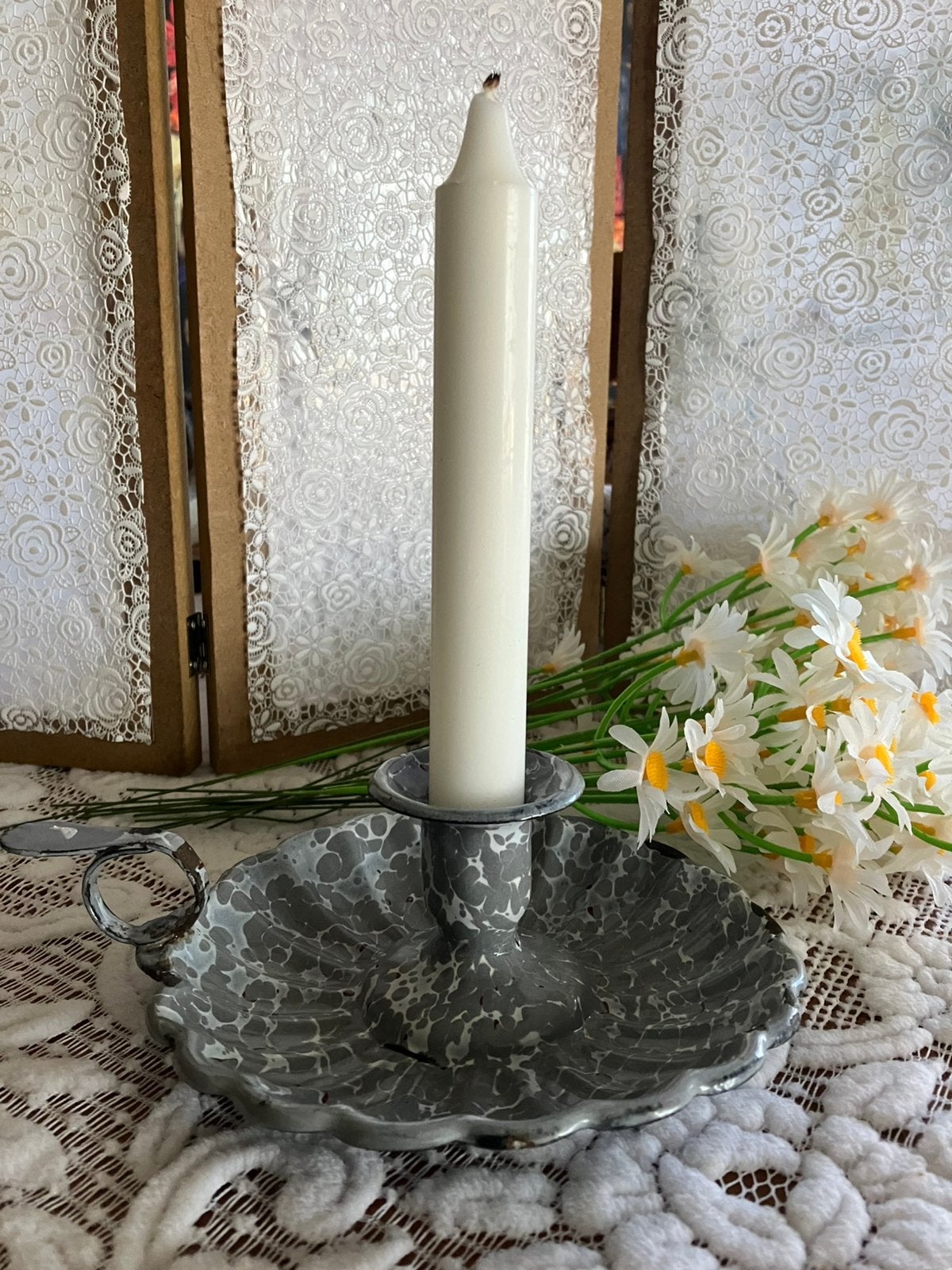 Vintage emaille Blaker, Ophalen of Verzenden