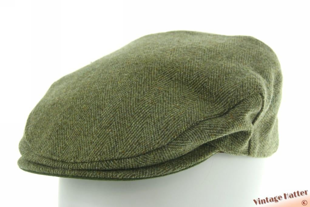 Vintage flatcap Platte pet Strathanan groen wolmix 57,5, Kleding | Heren, Hoeden en Petten, Strathanan, Ophalen of Verzenden, Pet