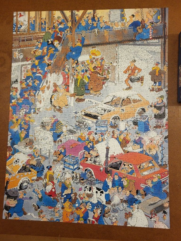 Stop de clock.               Puzzel.        JvH., Ophalen of Verzenden, 500 t/m 1500 stukjes, Zo goed als nieuw