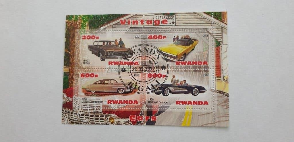 5328 rwanda vintage cars  ..Chrysler - meteor -, Verzenden, Overige landen