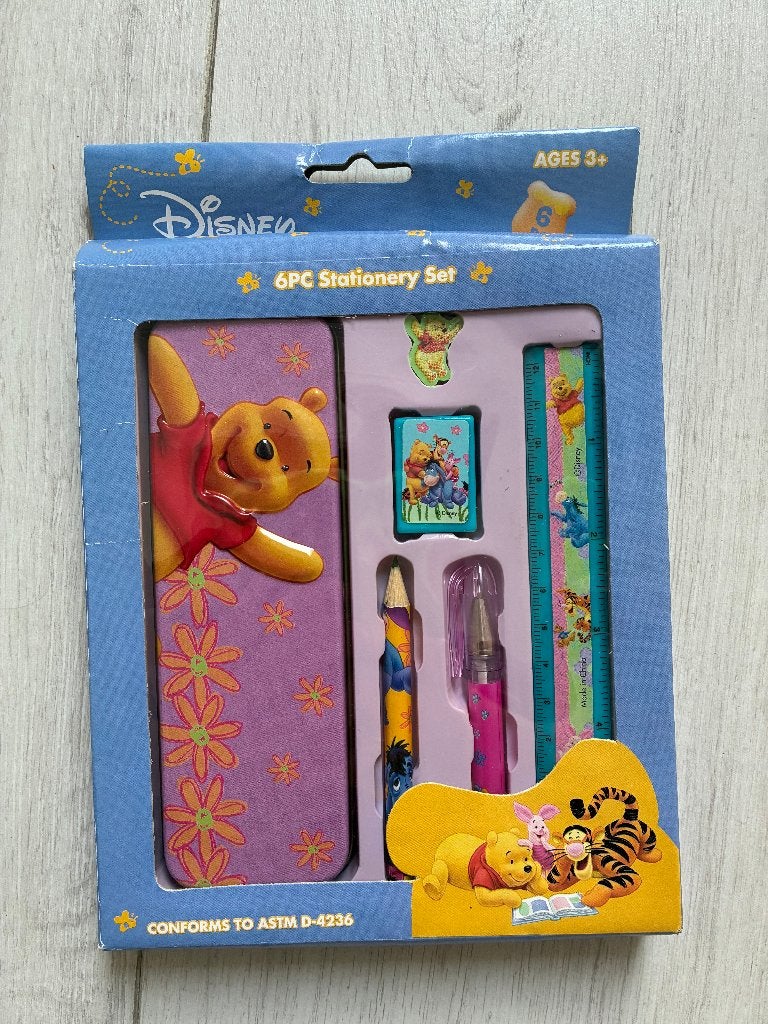 Nieuw: 6delig bureausetje Winnie de Pooh, Verzamelen, Ophalen of Verzenden, Winnie de Poeh of vrienden, Nieuw, Pen, Potlood of Stift