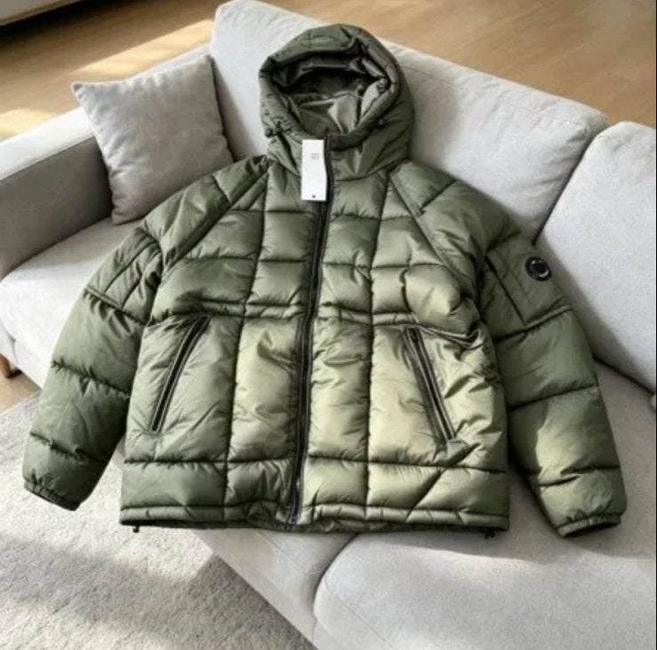 CP Company Puffer Jacket - Groen - Maat L, Ophalen of Verzenden, Zo goed als nieuw, Maat 52/54 (L), Groen