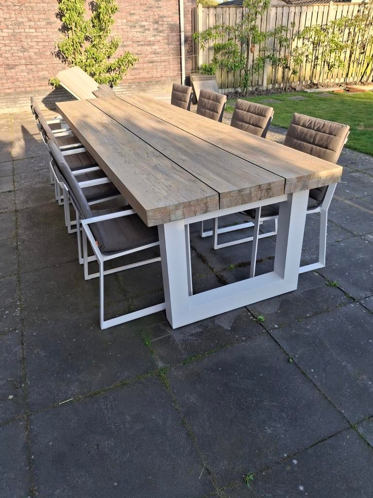 Life Outdoor Living Dining Set - 8 Persoons, Tuin en Terras, Ophalen, Tuinset, Hout, Eettafel