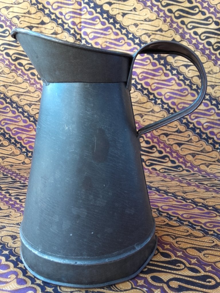 Mooie antieke Quart maatbeker uit Engeland van koper 20 cm., Antiek en Kunst, Antiek | Koper en Brons, Ophalen of Verzenden, Koper