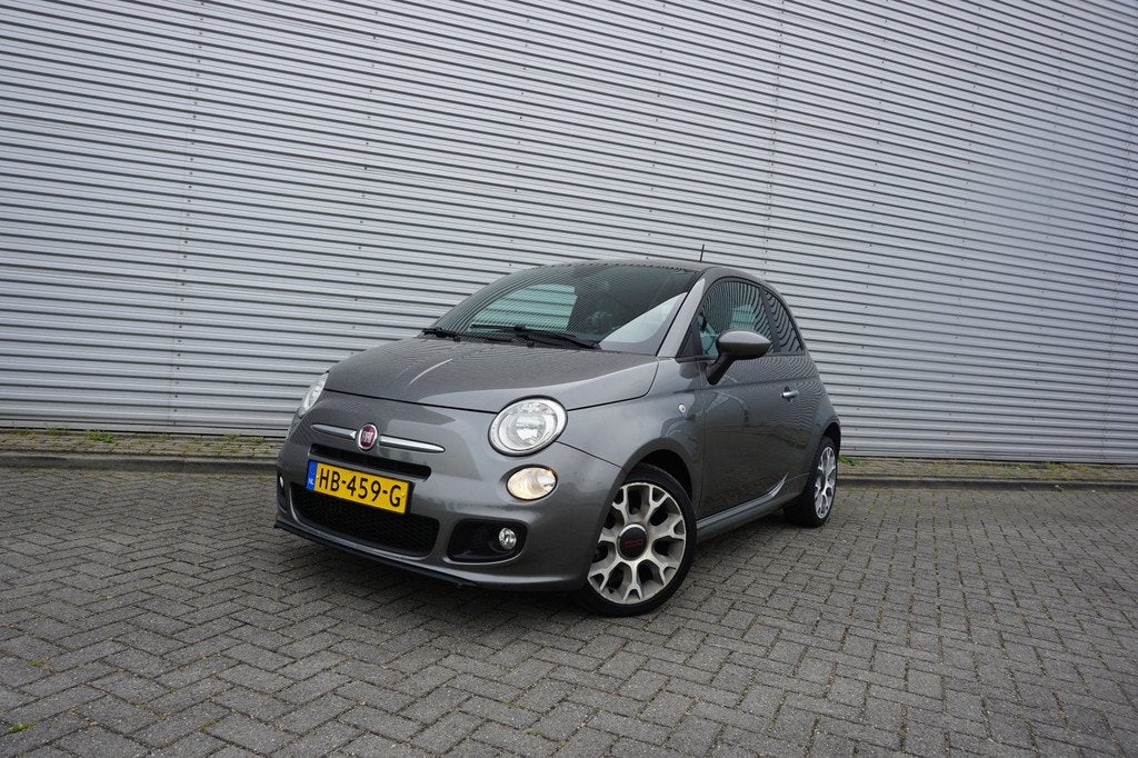 Fiat 500 0.9 TwinAir Turbo 500S Climate / Navi / Elektr. ram, Voorwielaandrijving, Gebruikt, Leder en Stof, 905 kg