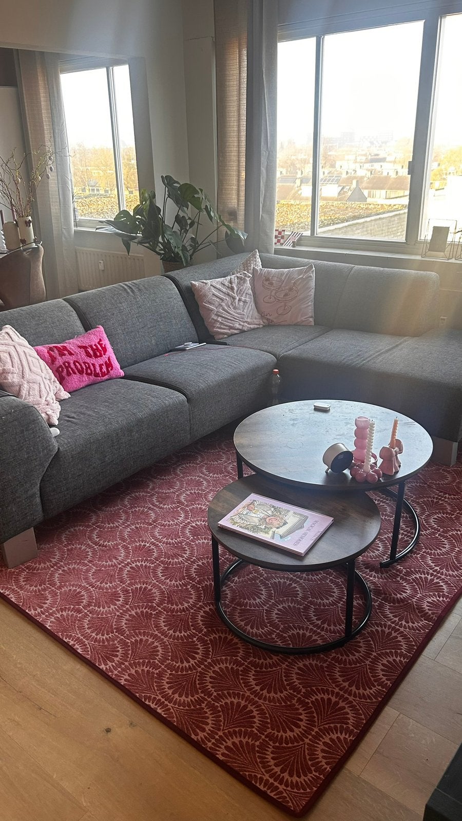 Vloerkleed Selby bordeaux 160x230cm, Ophalen, Zo goed als nieuw, 200 cm of meer, 150 tot 200 cm