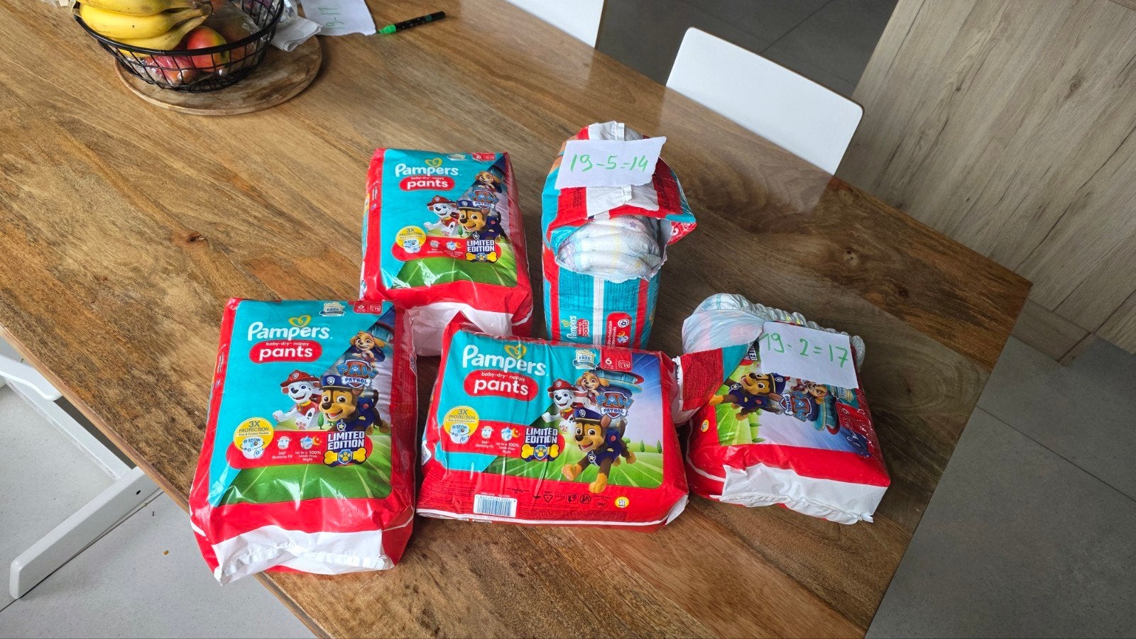 Pampers Baby-Dry Pants 88stuk Maat 6 (3 nieuwe, 2 geopende), Ophalen