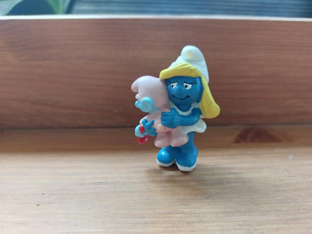 Smurfin met baby smurf 20192 De Smurfen, Verzamelen, Ophalen of Verzenden
