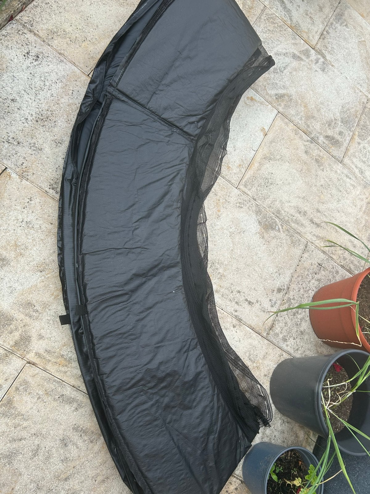 EXITTrampolineROND Randkussen Zwart244cm(8ft)+ bijpassendnet, Kinderen en Baby's, Speelgoed | Buiten | Trampolines, Ophalen, Nieuw