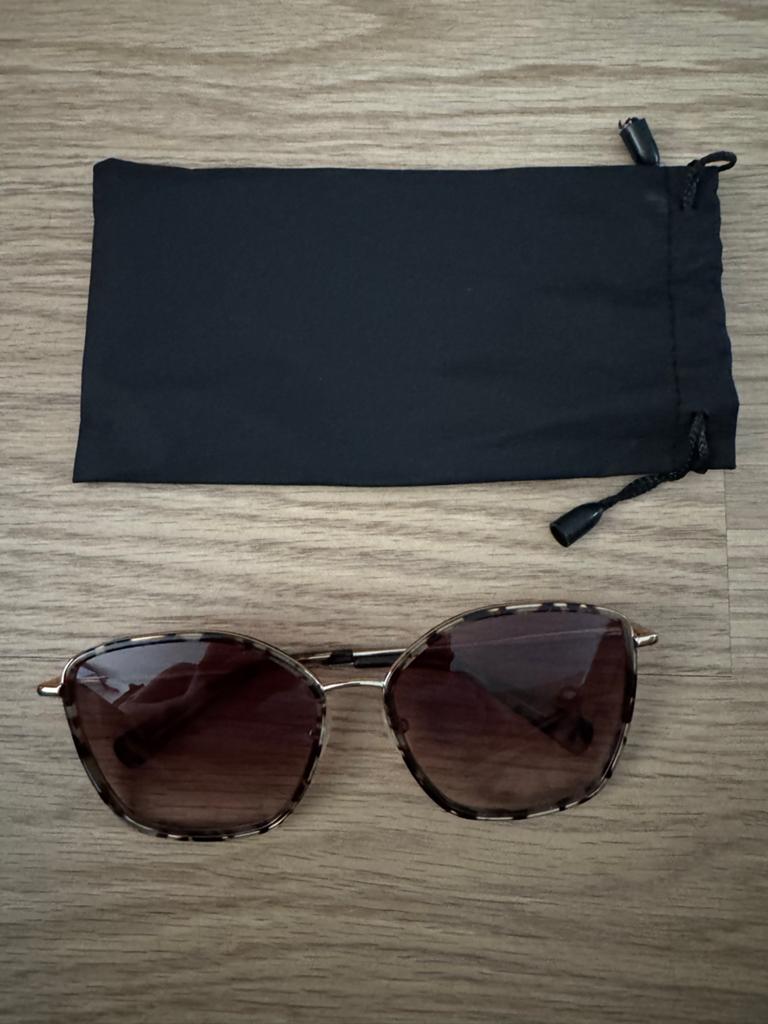 Stijlvolle Longchamp zonnebril - Bruin gevlekt, Overige merken, Zonnebril, Bruin, Ophalen of Verzenden