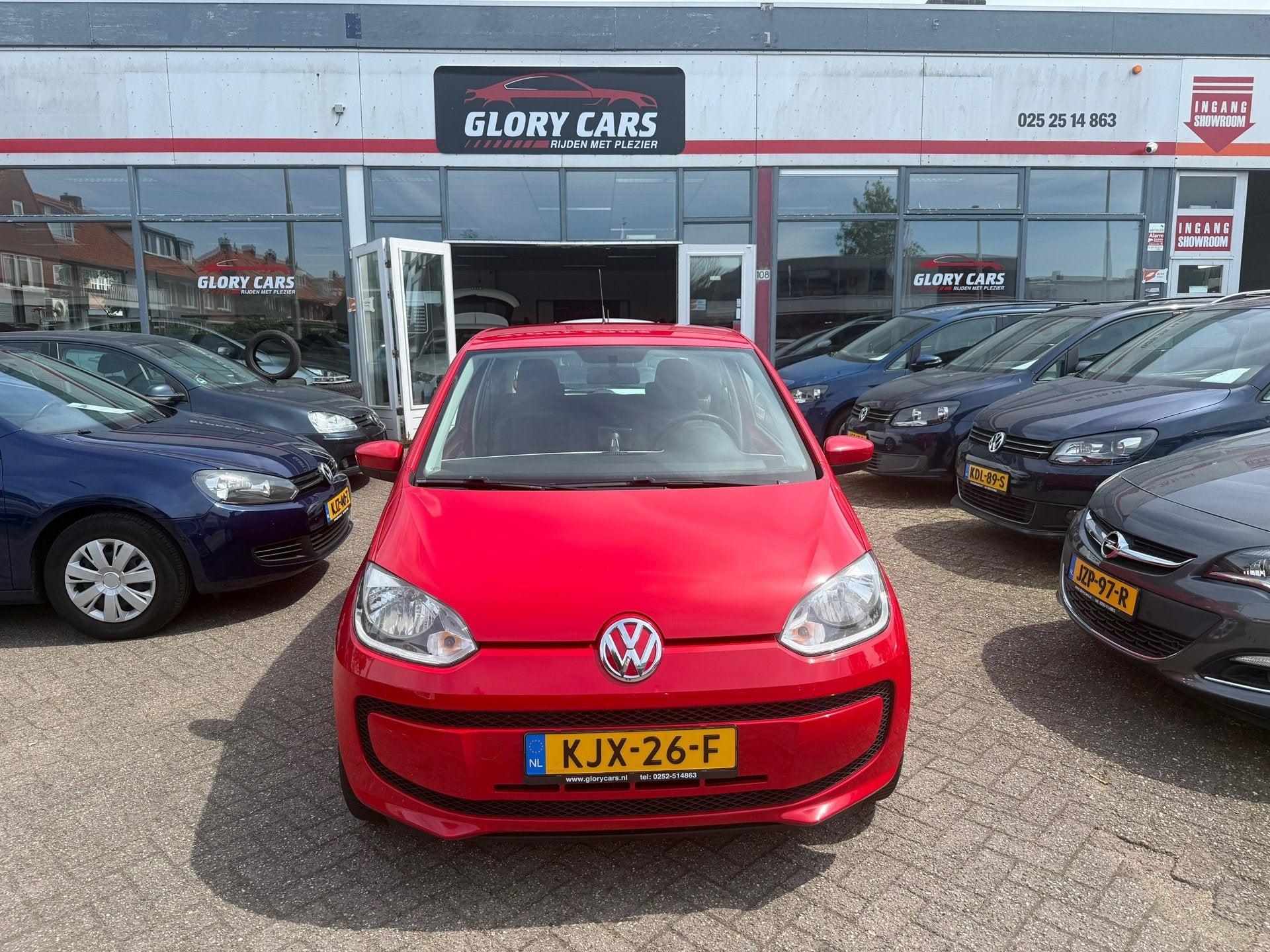 Volkswagen Up! 1.0 high up! NAVI-ANDOID-AIRCO-NIEUWE APK, Auto's, Voorwielaandrijving, Euro 5, Stof, Gebruikt