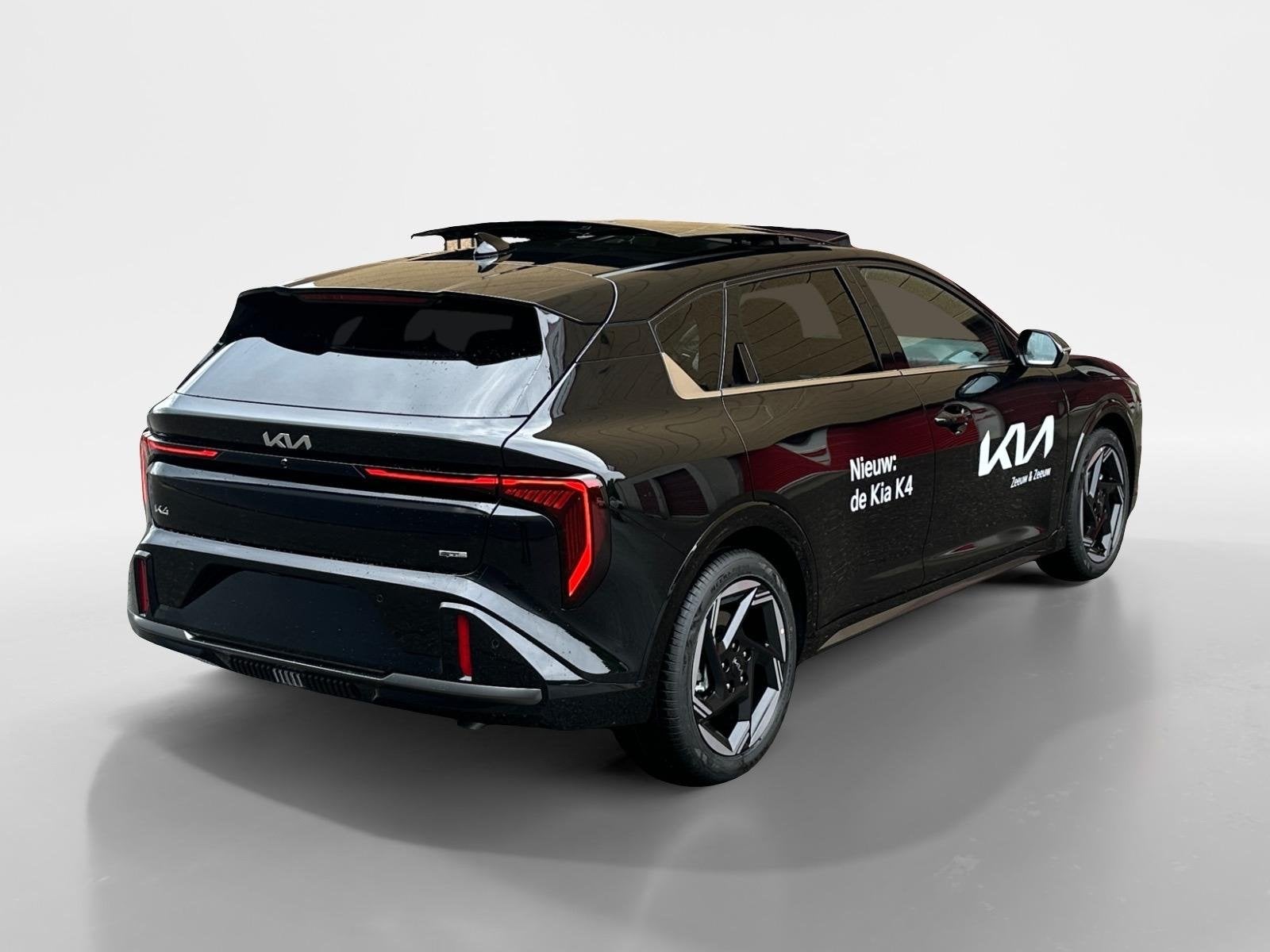 Kia K4 1.0 T-GDi MHEV GT-Line Launch Edition (pano) | Stoel, Auto's, 12 maanden, Zwart, Bedrijf, 3 cilinders