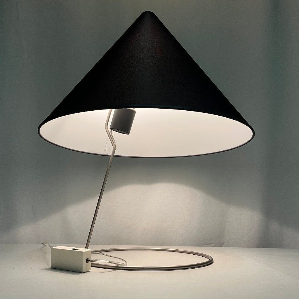Jaren 80 postmodern lamp Jacques Tillman voor Eikelenboom, Huis en Inrichting, Tafellamp, Zo goed als nieuw, Jacques Tillman, Metaal