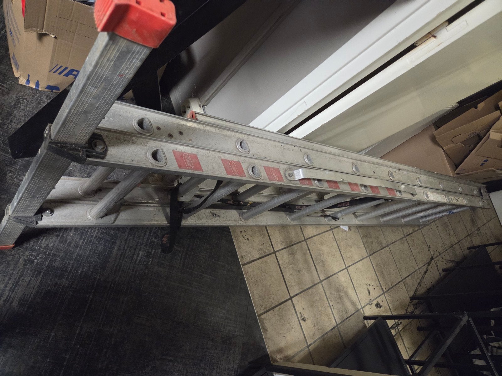 Altrex ladder 3x9, Ophalen, Gebruikt, Ladder, Opvouwbaar of Inschuifbaar