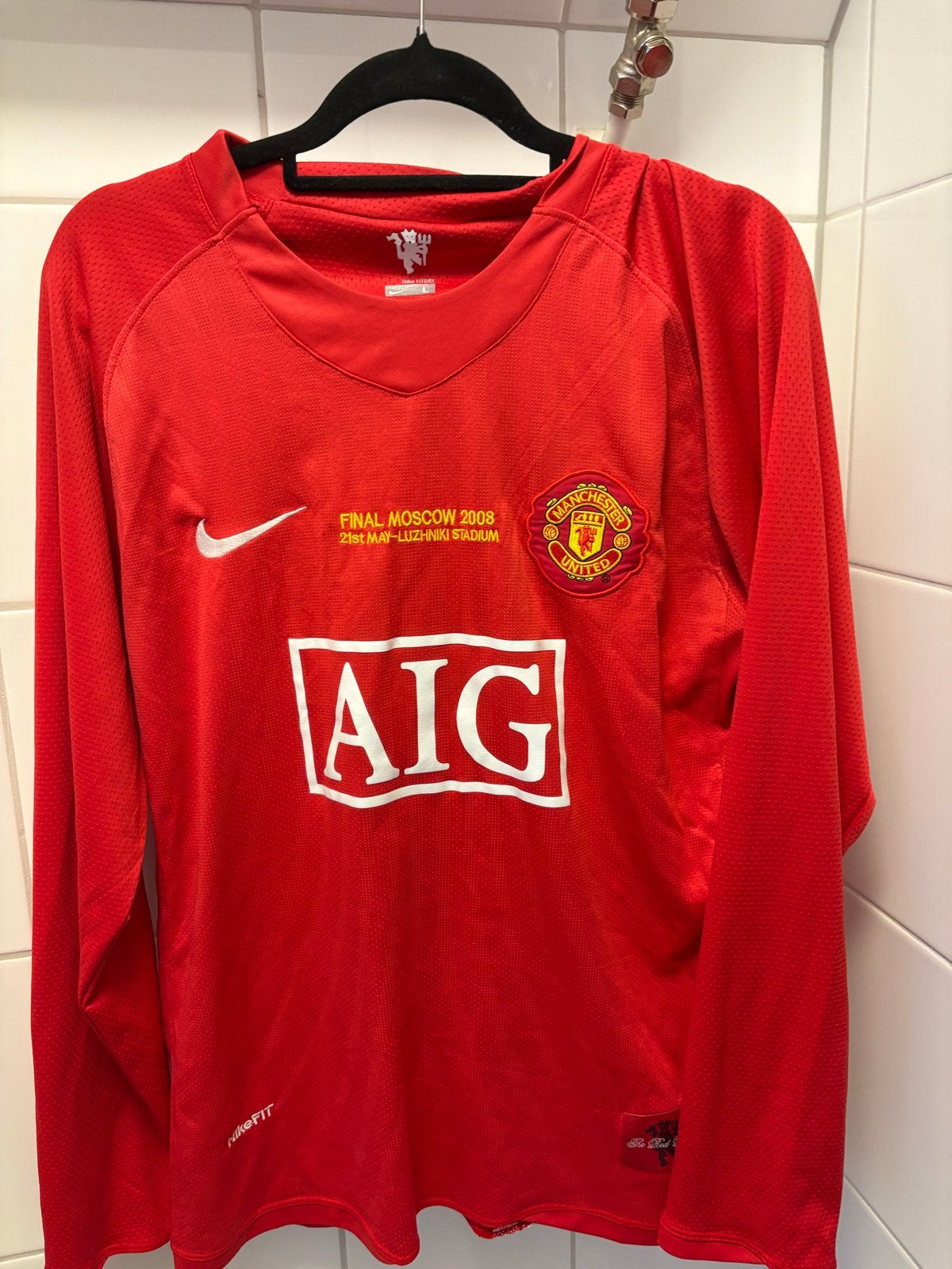 Manchester United Ronaldo Thuisshirt 2008 Champions League, Overige maten, Ophalen of Verzenden, Zo goed als nieuw, Voetbal