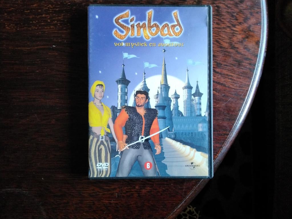 Sinbad vol mystiek en avontuur, origineel, Cd's en Dvd's, Avontuur, Ophalen of Verzenden, Zo goed als nieuw, Vanaf 6 jaar