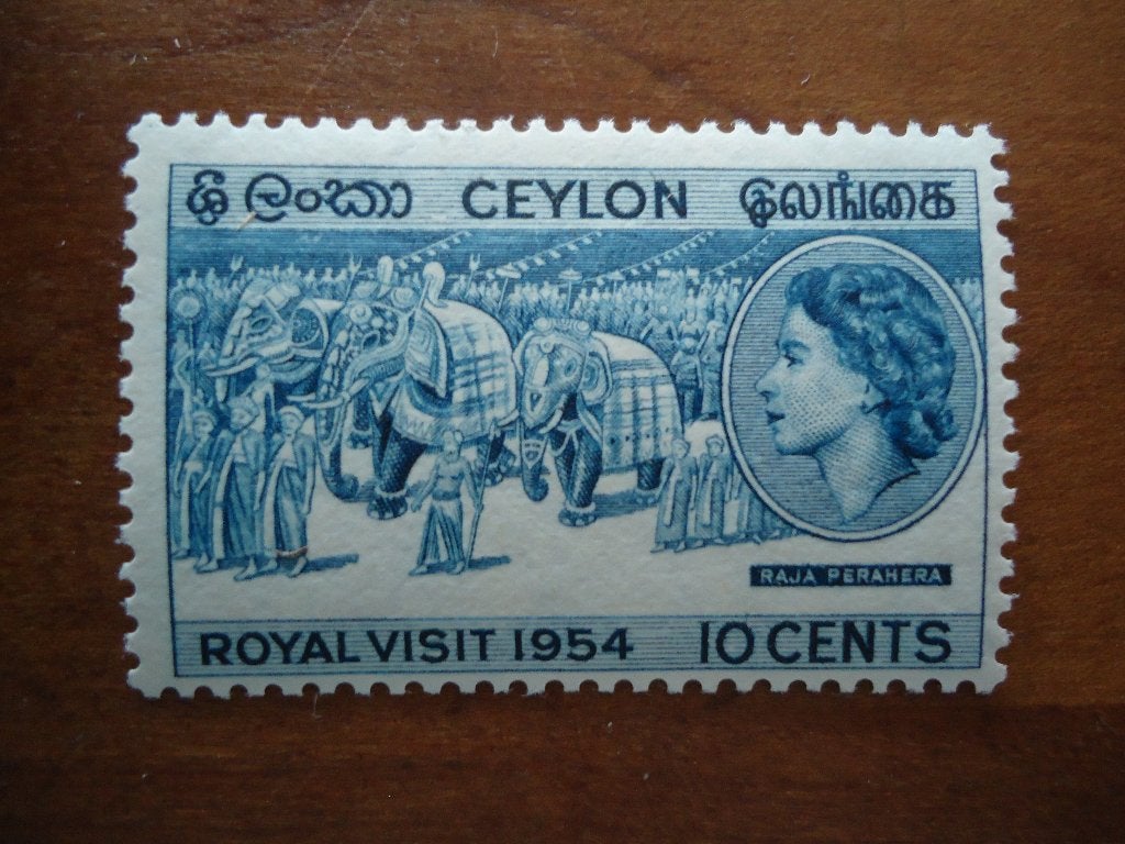 Dier olifant Ceylon 1954, mi. 280 postfris/ongebruikt, Ophalen of Verzenden, Postfris, Dier of Natuur