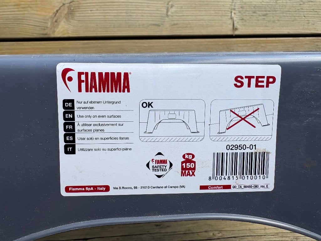 Fiamma opstap voor caravan, Ophalen