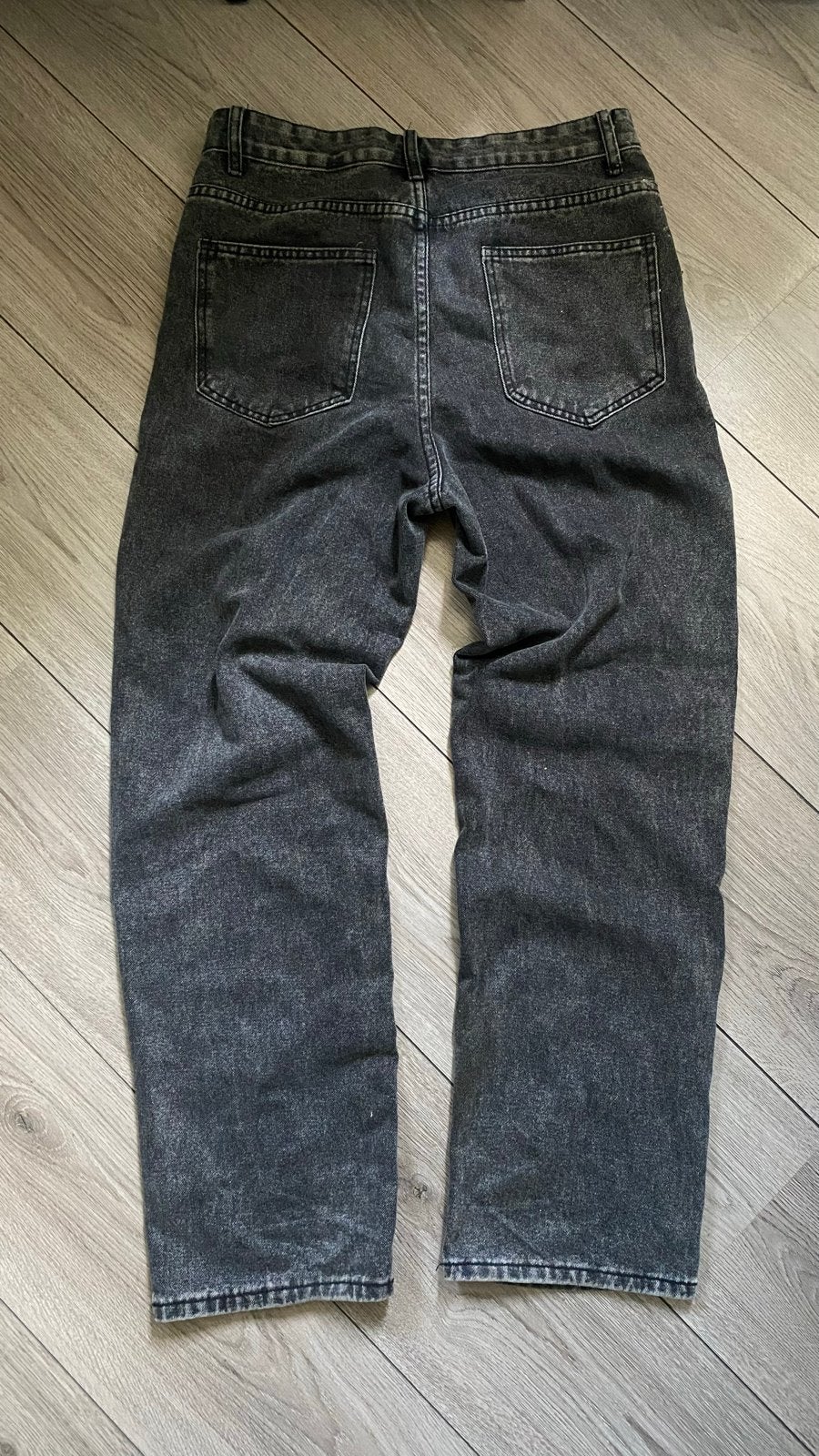 Zwarte baggy jeans, Maat S, Ophalen of Verzenden, Gedragen, Zwart, W27 (confectie 34) of kleiner