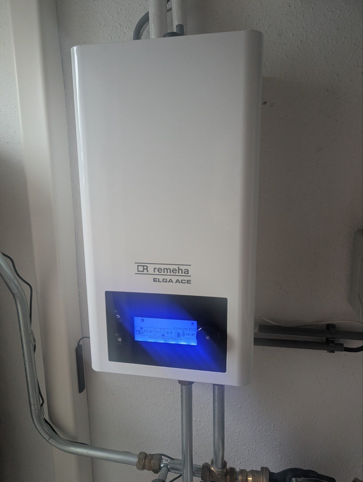 Remeha Elga Ace Hybride Warmtepomp - Zo goed als nieuw, Doe-het-zelf en Verbouw, Verwarming en Radiatoren, Zo goed als nieuw, Cv-ketel of Combi-ketel