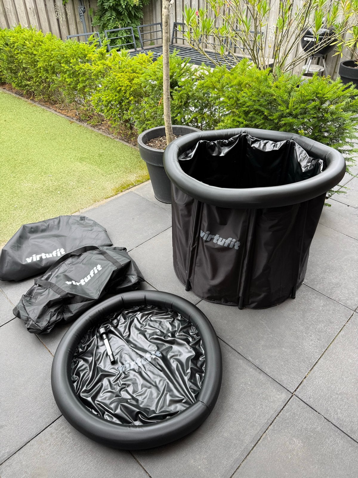 Virtufit Opvouwbaar IJsbad - Zo goed als nieuw, Tuin en Terras, Ophalen, Zo goed als nieuw, Afdekzeil, Vast