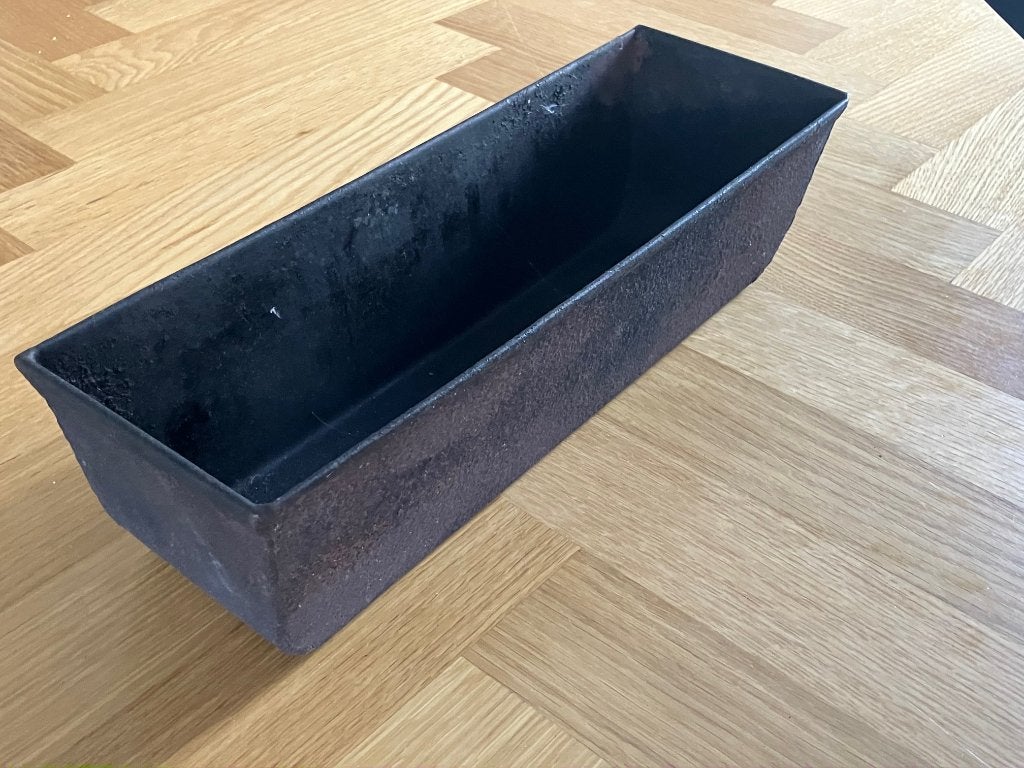 Bakblik smeedijzer handgemaakt vintage, Huis en Inrichting, Keuken | Keukenbenodigdheden, Ophalen of Verzenden, Zwart, Overige materialen