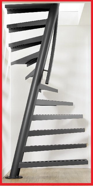 Spiltrap 1m2 trap ee-stairs staal wenteltrap ruimtebesparend, Ophalen, Zo goed als nieuw, 2 tot 4 meter
